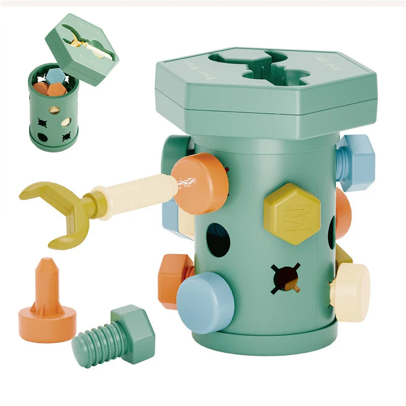Magnet Toys™ - Kreatywność i umiejętności motoryczne - Zabawa Montessori w przesuwanie i wkręcanie