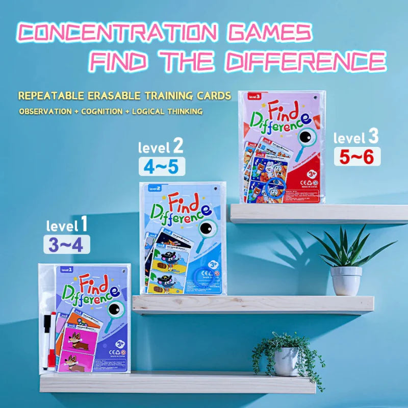 Spot the Difference Game – Koncentracja i nauka – gra karciana