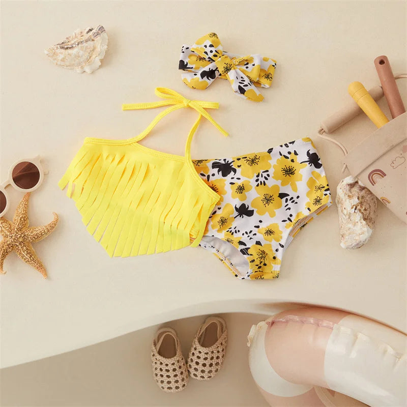 Mini Fashion™ - Strój kąpielowy dla dziewczynki - Kostium kąpielowy
