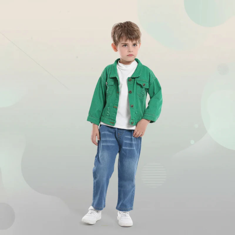 Kurtka dżinsowa Candy Color – lekka kurtka dżinsowa dla dzieci