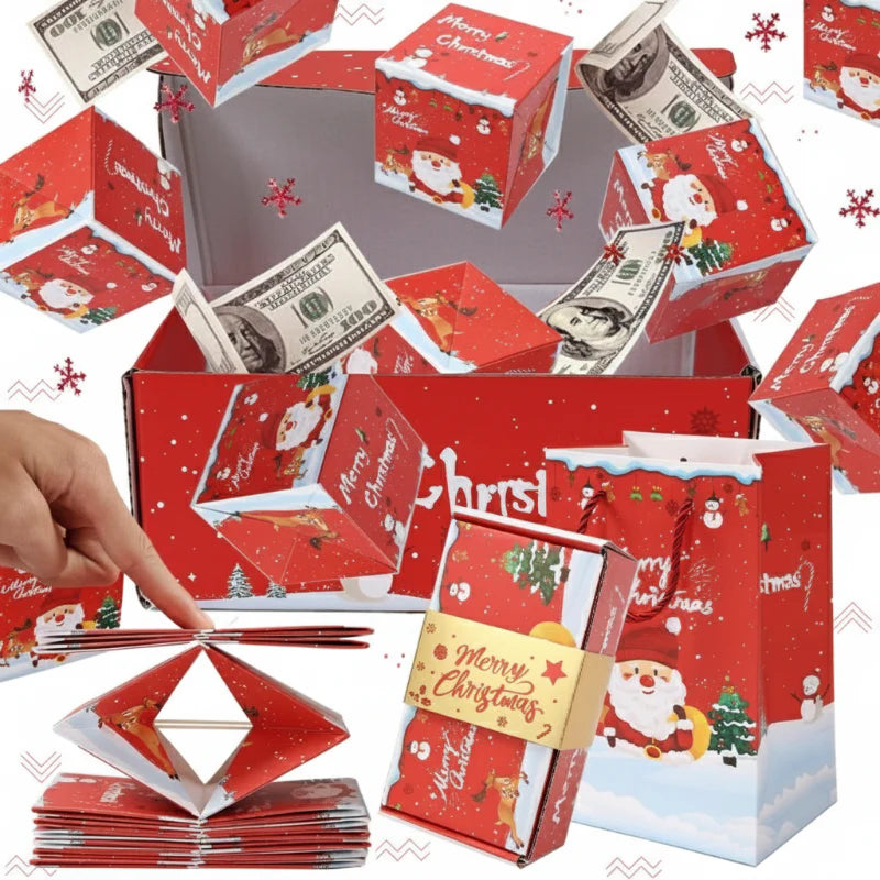 MerryPop – Magiczne i zaskakujące – świąteczne pudełko z prezentem pieniężnym
