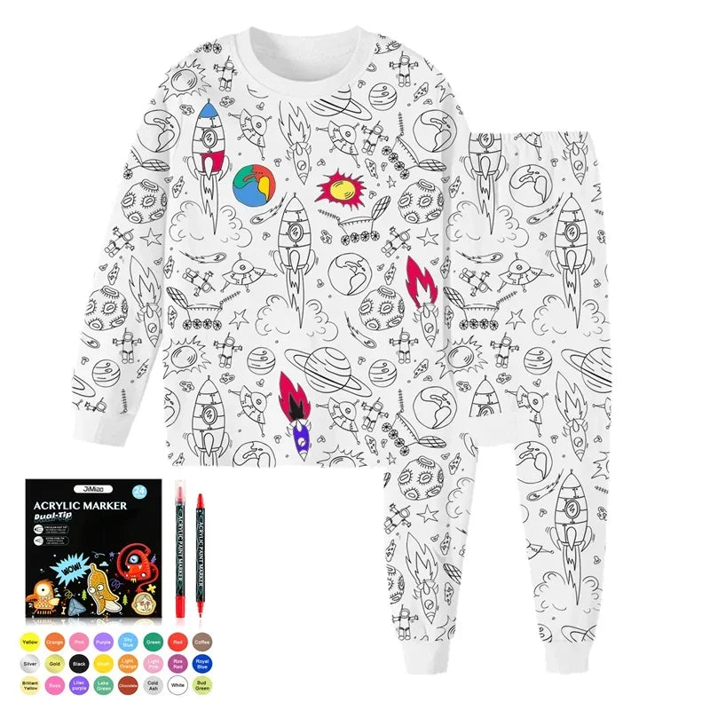 DIY Pajama Set™ – Kolor i sen – Zestaw piżam dla dzieci Colours