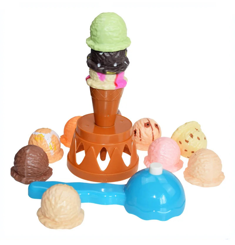 Ice Cream Stack Game™ - Gra zręcznościowa gałki lodowe - Zabawki
