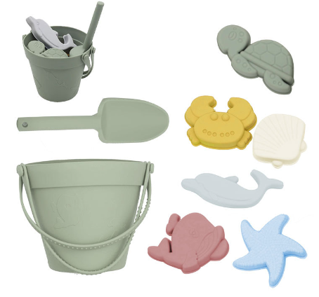 Silicone Beach Set™ - Silikonowy zestaw zabawek do piasku