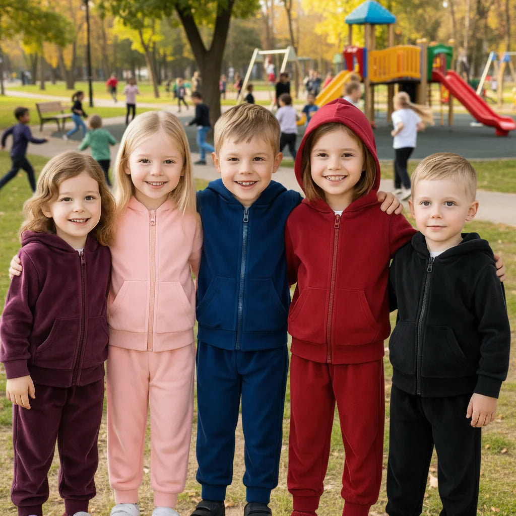 Mini Fashion™ – Miękki i ciepły – dres dżinsowy
