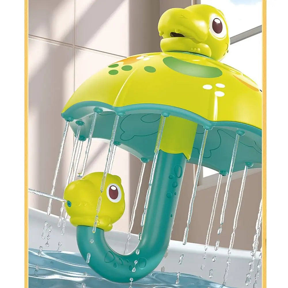 Dino Shower Spin™ – Śmiejąca się, pluskająca zabawa – Parasol z zabawkami do kąpieli