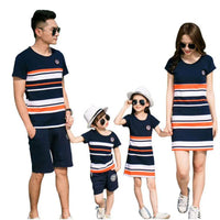 Thumbnail for Mini Fashion™ - Rodzinny zestaw odzieży w paski - Rodzinne dopasowanie
