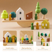 Thumbnail for Wooden Forest Blocks – Kreatywność i rozwój – zestaw drewnianych klocków do układania