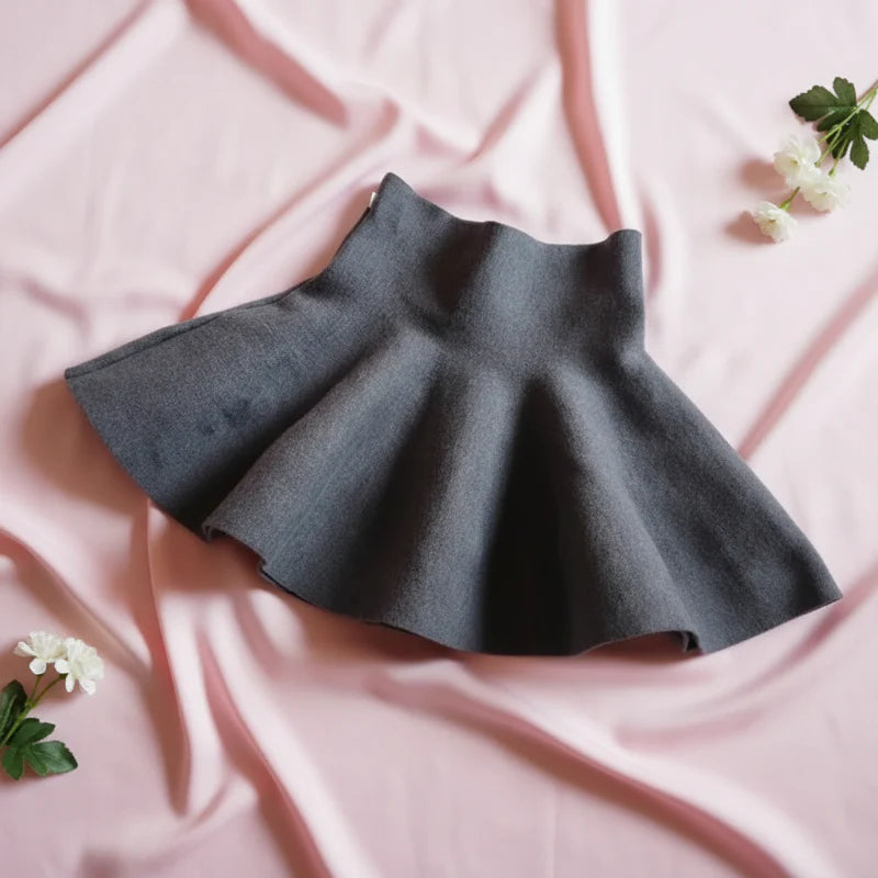 Girls Knitted Skirt – Komfort i styl – spódniczka dziecięca