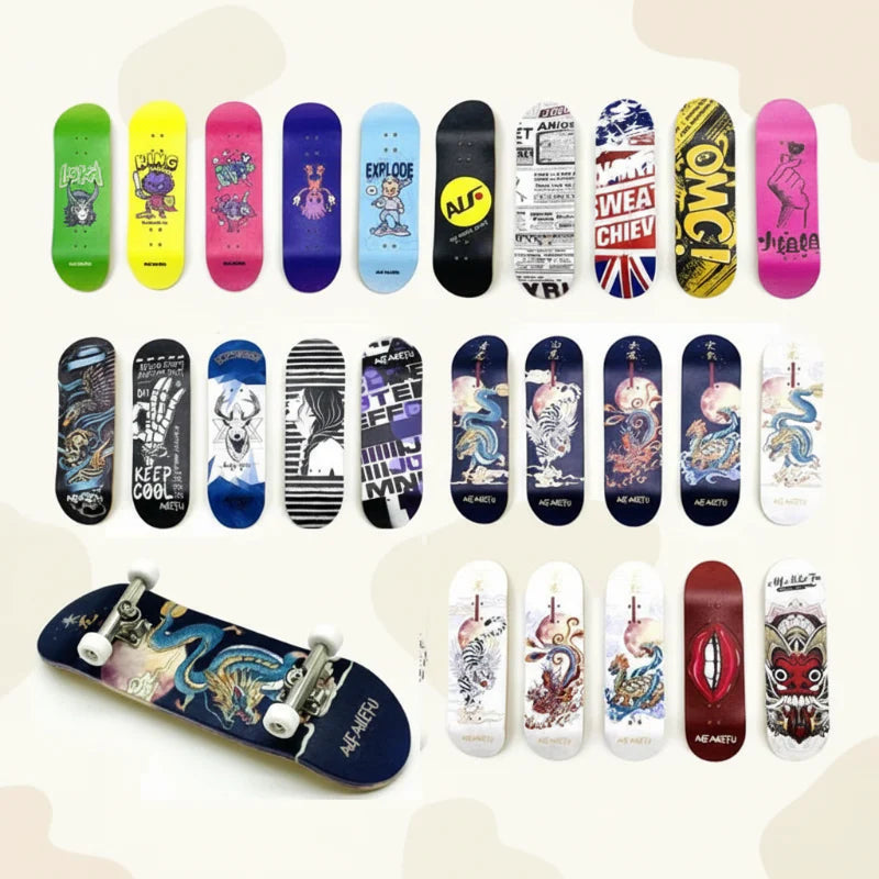 MiniDeck – Wytrzymały i elastyczny – deskorolka na palce