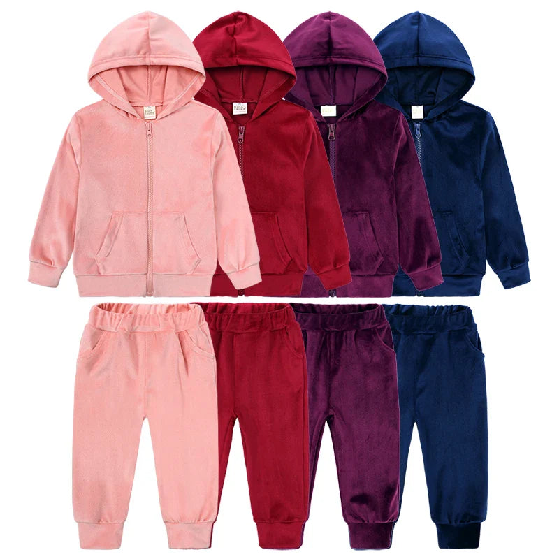 Mini Fashion™ – Miękki i ciepły – dres dżinsowy