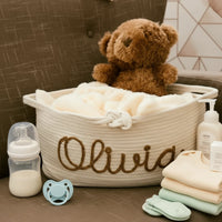 Thumbnail for CuddleBasket – Urocze i osobiste – spersonalizowany kosz na pieluchy