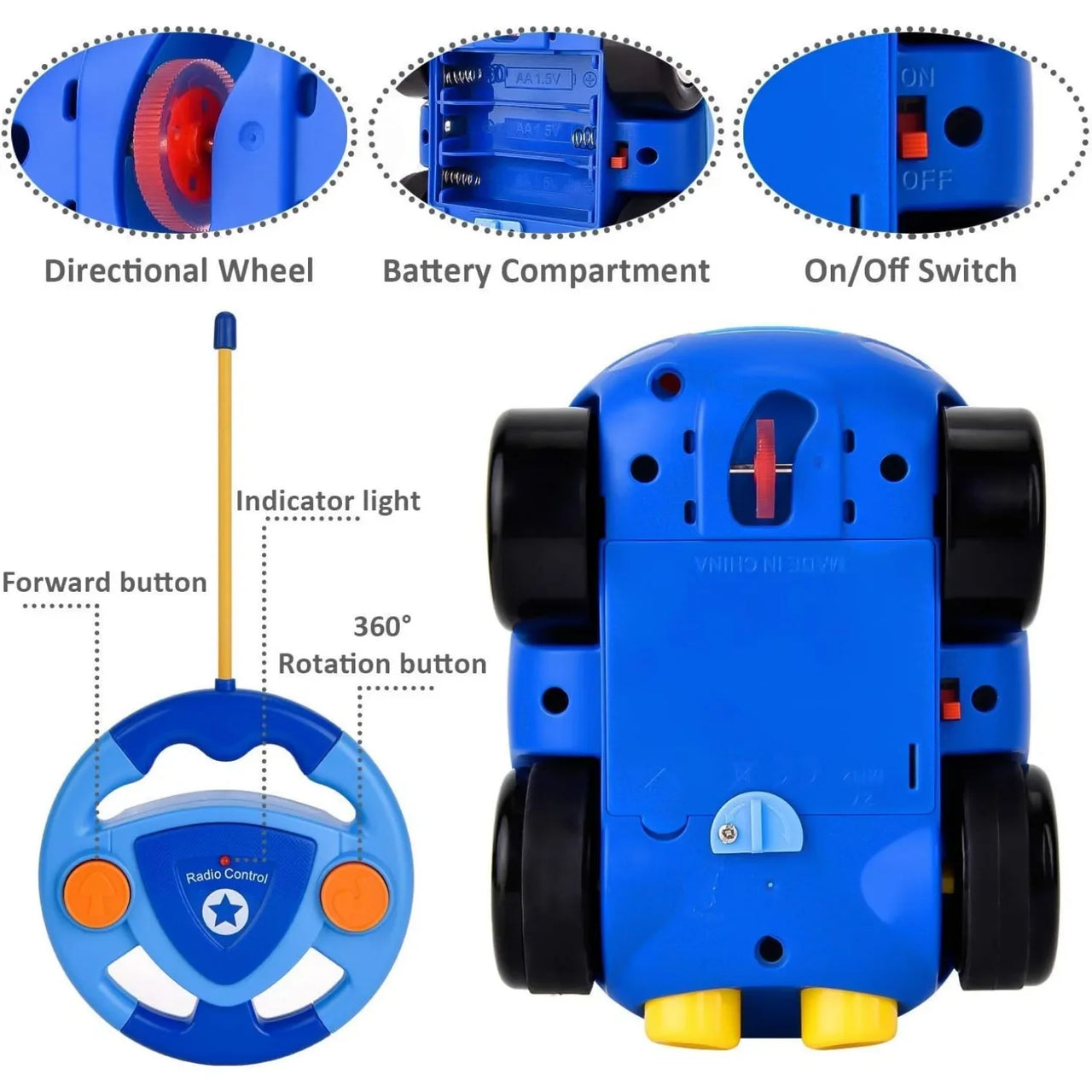 Police Toy Car™ - Zabawkowy samochód policyjny - Autka dla dzieci