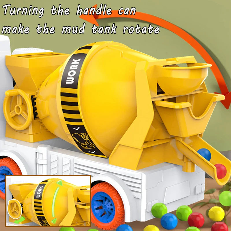 Power Mixer Truck™ – Zabawa w obracanie i budowanie - Zabawkowy pojazd budowlany