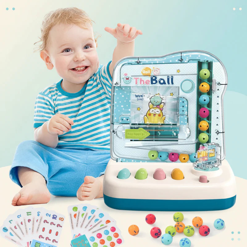 Montessori Math Track Game – Nauka i logika – gra z torem kulkowym