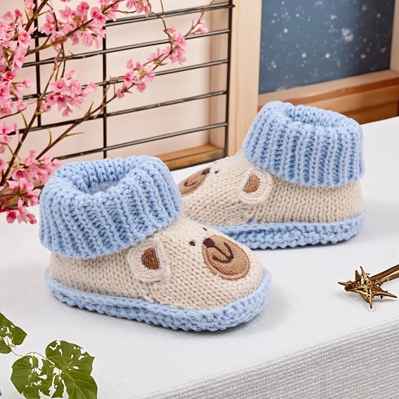Mini Fashion – Dzianinowe buciki dla niemowląt (3-6 miesięcy)
