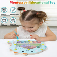 Thumbnail for Bead Puzzle™ – Zabawa w labiryncie Sortowanie - Drewniane magnetyczne kulki puzzle