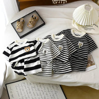 Thumbnail for Kids Stripe Outfit – Modne i wygodne – letni strój dla dzieci