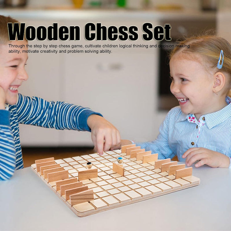 Wooden Chess Puzzle Game – Strategia i myślenie – gra planszowa