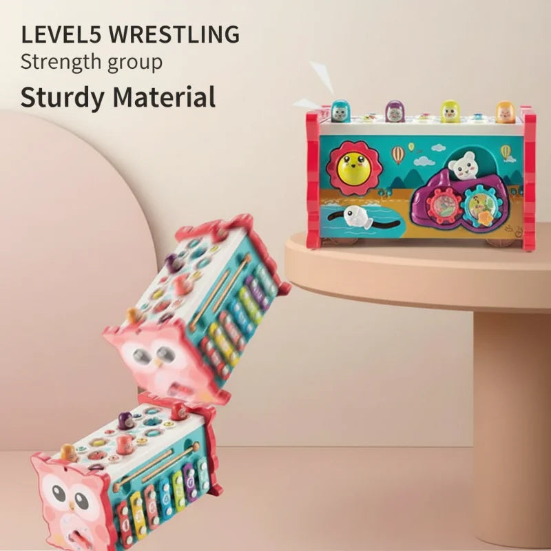 Montessori Hammering Toy – Motoryka i nauka – zestaw zabawowy 8 w 1