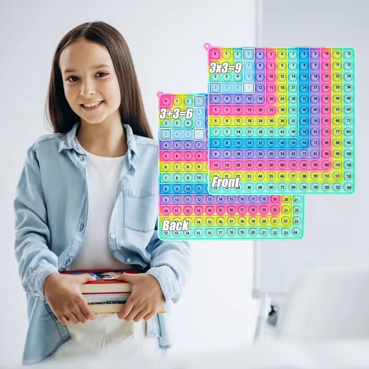 Multicolor Fidget Board™ - Poprawa umiejętności liczenia - Reken Fidget Board
