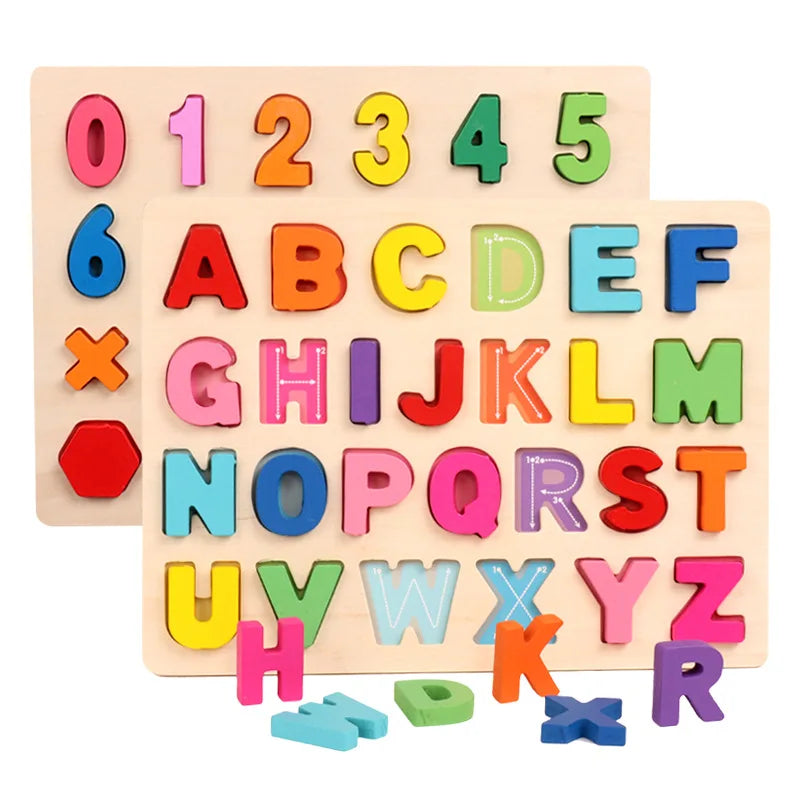 AlphaBlocks – Drewniane i edukacyjne – puzzle z literami 3D