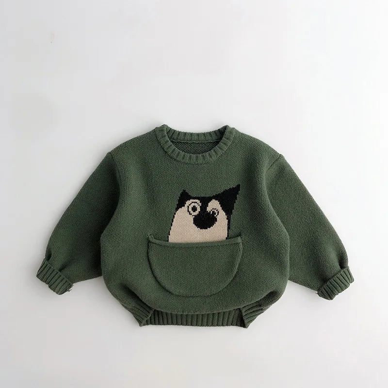 Mini Fashion™ - Sweter w zwierzątka - Odzież dziecięca