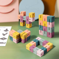 Thumbnail for WoodCraft – Wyzwanie i nauka – drewniane klocki 3D do układania puzzli