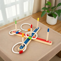 Thumbnail for Montessori Ring Toss Game – Aktywna zabawa i nauka – gra w rzucanie pierścieniami