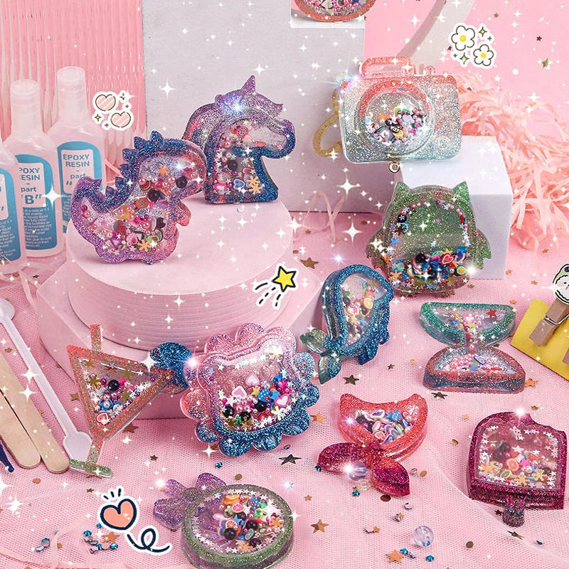 DIY Crystal Keychain Kit – Kreatywne i zabawne – zestaw do wykonania breloczka