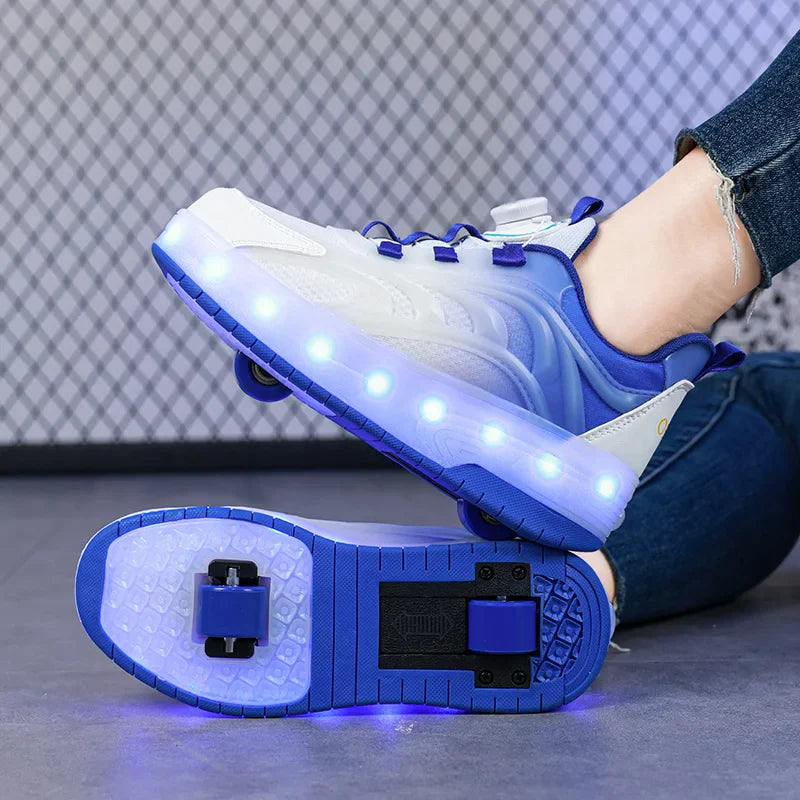 Light-Up Skate Shoes – LED i wygoda – świecące trampki na wsuw