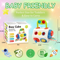 Thumbnail for BusyCube – Inteligentna i zabawna – kostka Montessori Fidget 10 w 1