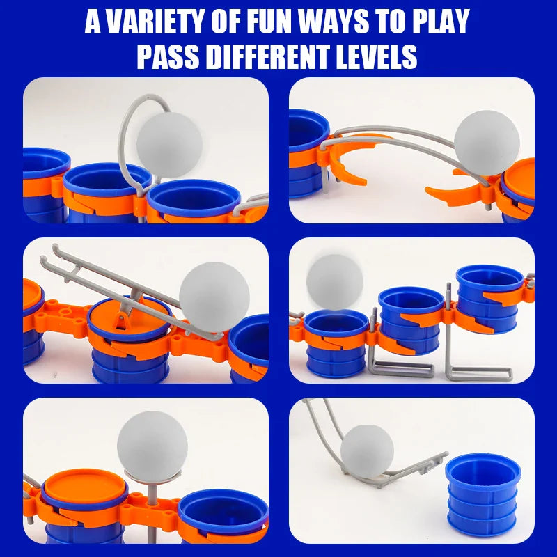 Cup Jump Ball Game – Aktywna zabawa i interakcja – gra towarzyska „Puff Ball”