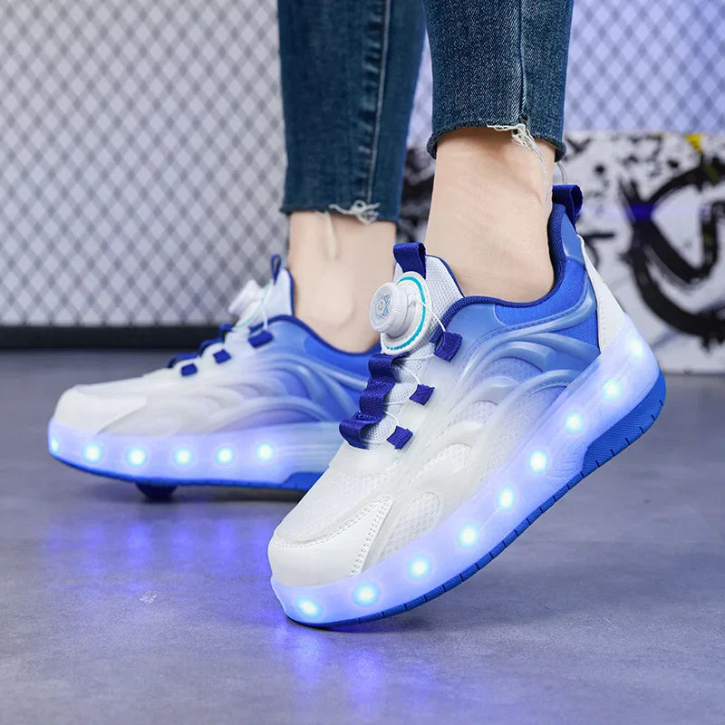Light-Up Skate Shoes – LED i wygoda – świecące trampki na wsuw