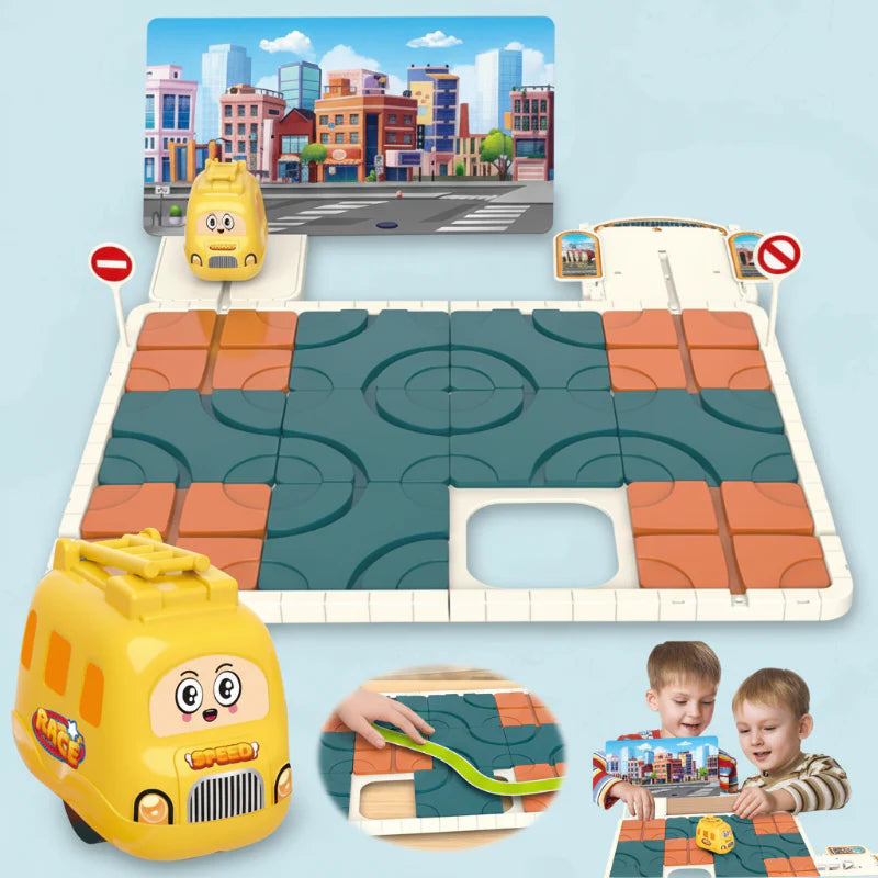 ThinkFun – Logiczne myślenie i koncentracja – Puzzle z pociągiem