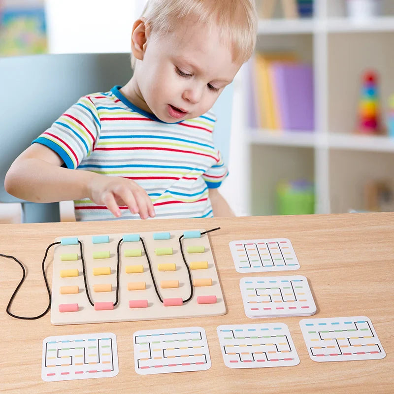 Tangle Toys™ - Drewniana gra edukacyjna - Zabawka zręcznościowa