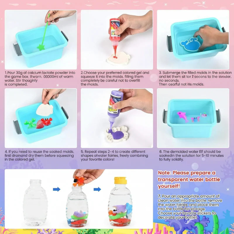 Magic Gel Water Beads – Kreatywność i zmysły – zestaw do zabawy „Kształty wody”