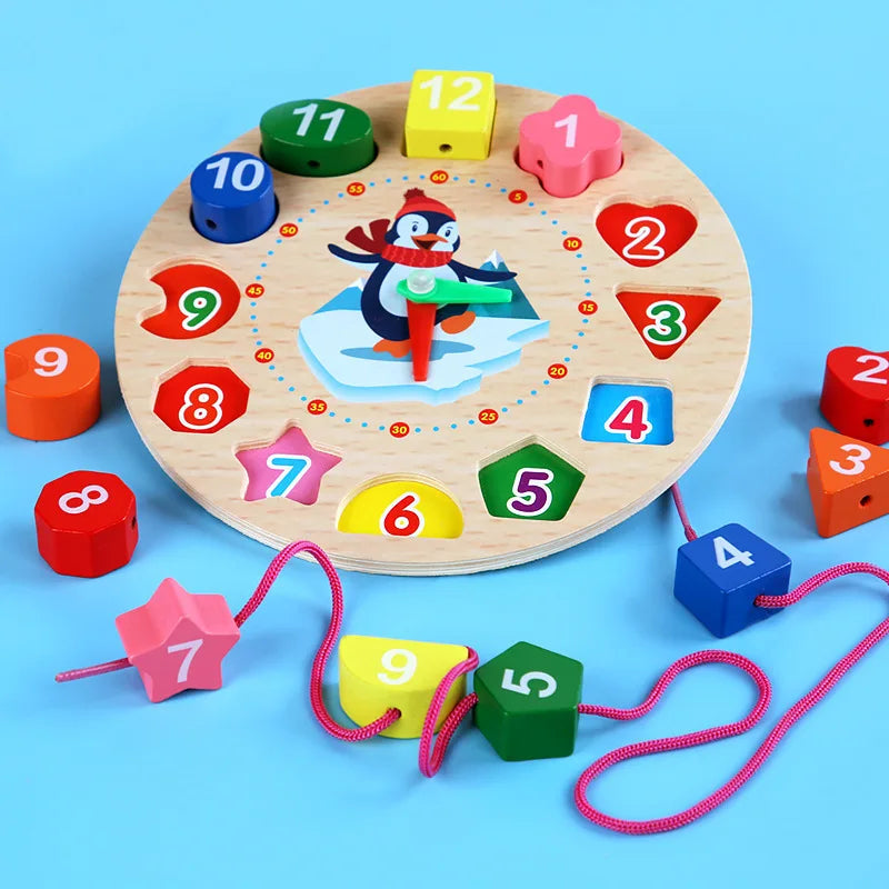 Learning Clock™ - Drewniany zegar edukacyjny - Nauka zegara