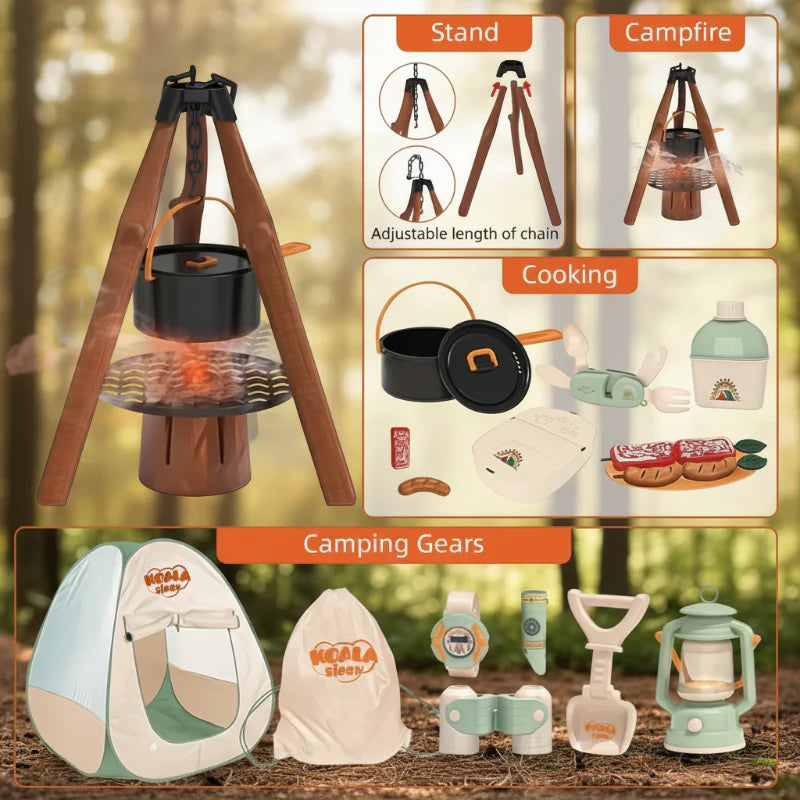 Kids Camping Adventure – Pełen przygód i interaktywny – zestaw kempingowy