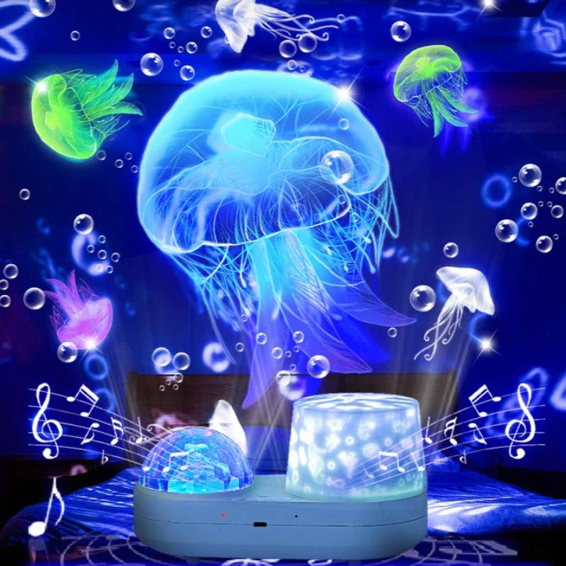OceanGlow – Kojąca i magiczna – lampka nocna z projekcją gwiaździstego nieba