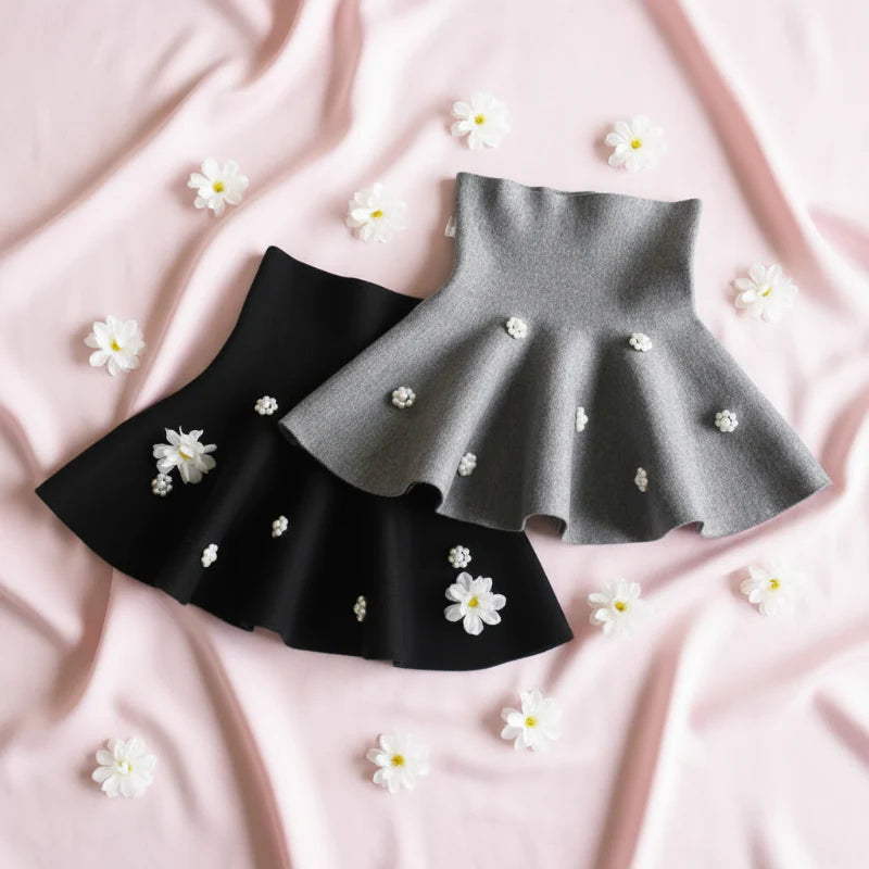 Girls Knitted Skirt – Komfort i styl – spódniczka dziecięca