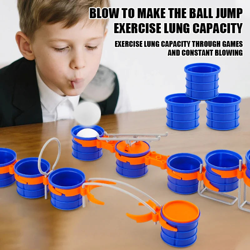 Cup Jump Ball Game – Aktywna zabawa i interakcja – gra towarzyska „Puff Ball”