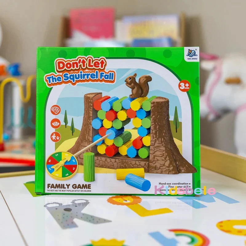 Squirrel Stacker™ - Gra zręcznościowa spadająca wiewiórka - Zabawka