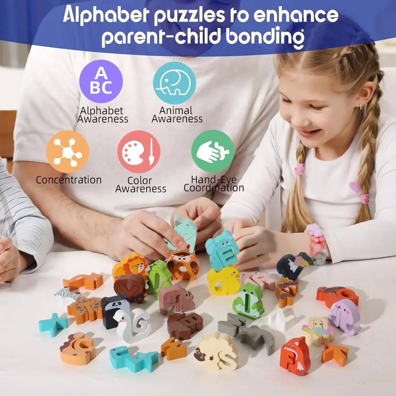 ZooLetters – Zabawne i edukacyjne – Puzzle z alfabetem zwierząt dla dzieci