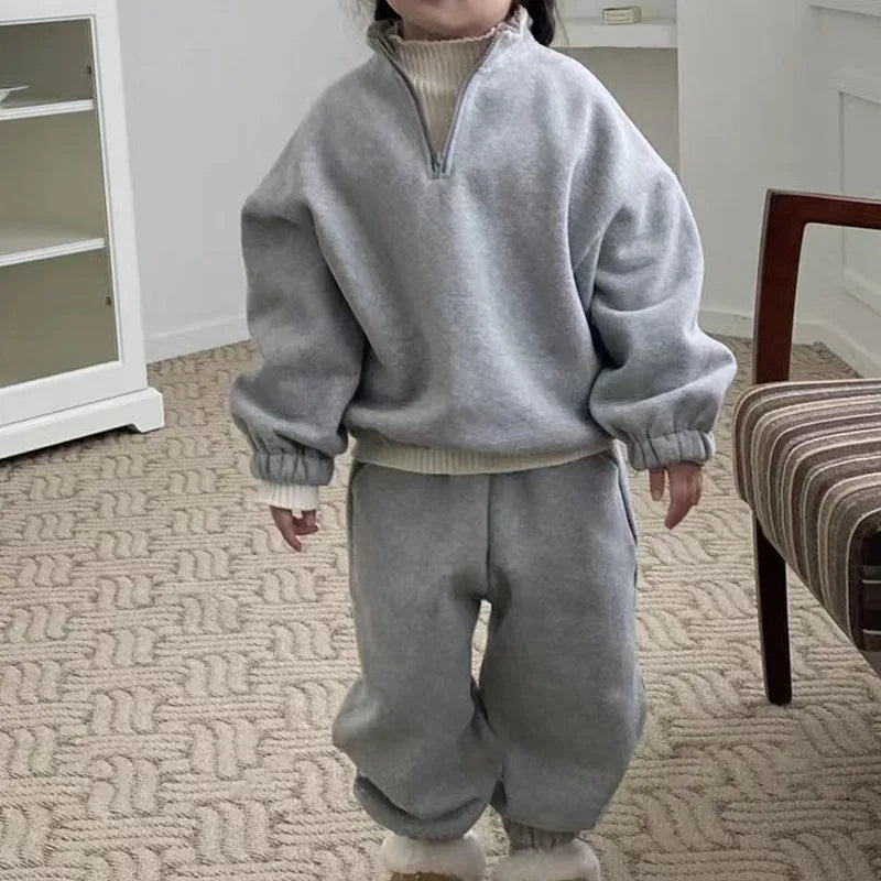 Mini Fashion™ - Dres polarowy z zamkiem błyskawicznym - Odzież