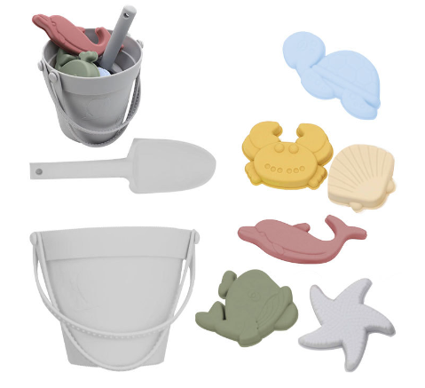 Silicone Beach Set™ - Silikonowy zestaw zabawek do piasku