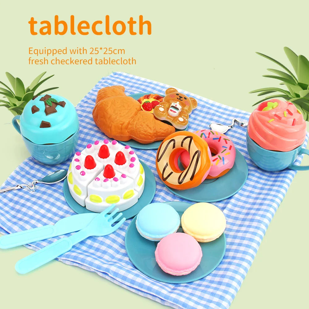 Tea Party Set – Słodki i szykowny – Zestaw zabawek piknikowych