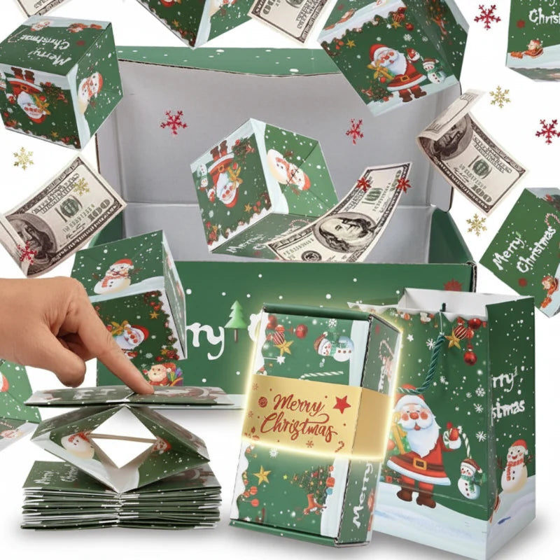 MerryPop – Magiczne i zaskakujące – świąteczne pudełko z prezentem pieniężnym