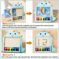 Thumbnail for Bead Puzzle™ – Zabawa w labiryncie Sortowanie - Drewniane magnetyczne kulki puzzle