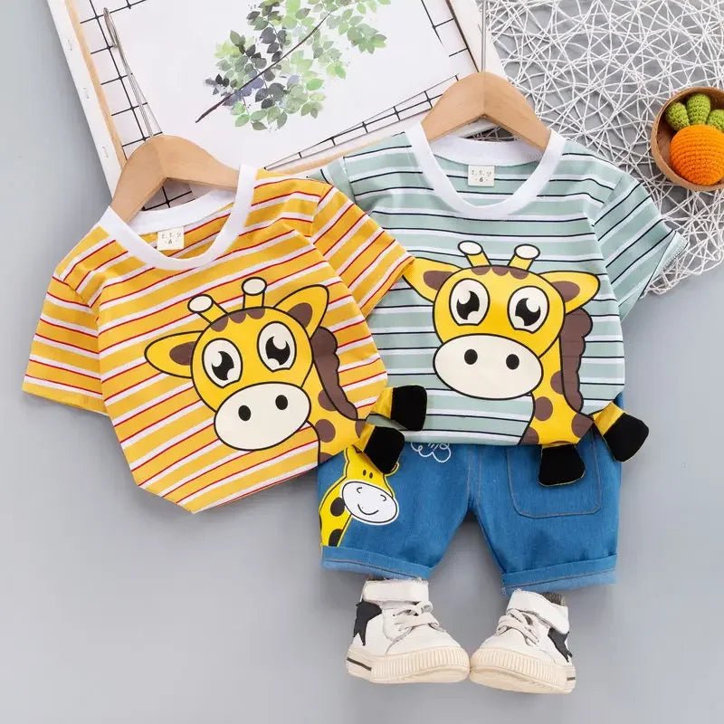 Mini Fashion™ - Dziecięcy zestaw z żyrafą - Odzież dla dzieci